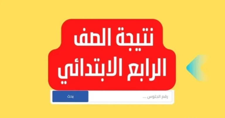 استخرج نتيجيتك بالاسم فقط.. رابط الاستعلام عن نتيجة الصف الرابع الابتدائي 2025 الترم الأول برقم الجلوس