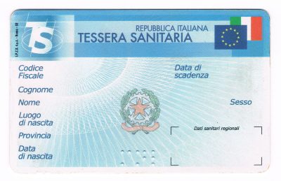 الرعاية الصحية وبطاقة Tessera Sanitaria