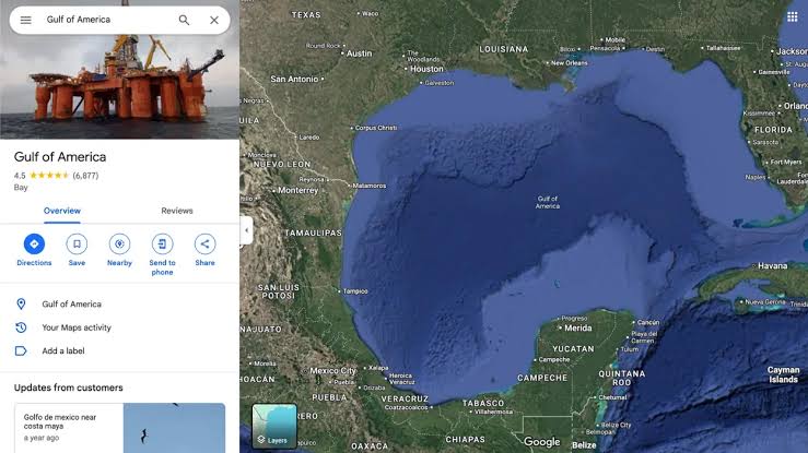 كيف ردت المكسيك على تغيير خرائط جوجل وآبل تسمية Gulf of Mexico إلى الخليج الأمريكي