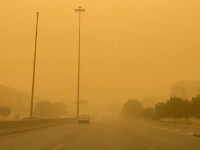 موعد انتهاء العاصفة الرملية وتحسن الأحوال الجوية في مصر
