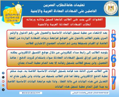 الشهادات المعادلة