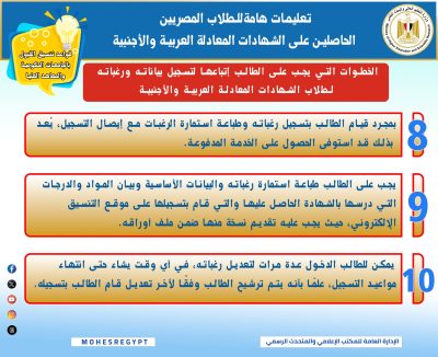 الشهادات المعادلة
